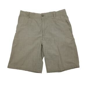 Van Heusen Khaki Flat Front Shorts
